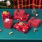 1 Roll 17” x 33 ft Puppy Red Kids Christmas Wrapping Paper Birthday Party Gift Funny Christmas Wrap Decoration Polka Dot